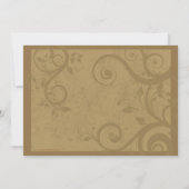 Wijn en kaas Elegant Vrijgezellenfeest Kaart (Achterkant)