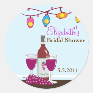 Wijn en Kaas  Favor Stickers