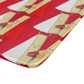 Wijn en kaas feestuitnodiging snijplank (Hoek)