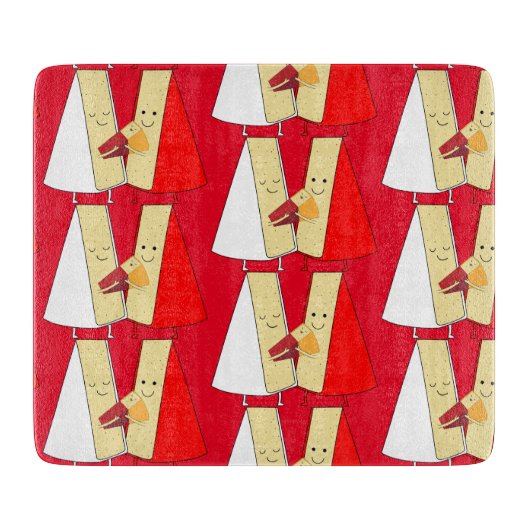 Wijn en kaas feestuitnodiging snijplank (Voorkant)