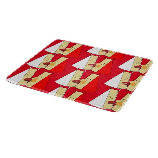 Wijn en kaas feestuitnodiging snijplank (Hoek)