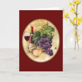 Wijn en kaas kaart (Gele Bloem)