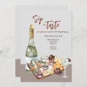 Wijn en Kaas Kaart (Voorkant / Achterkant)