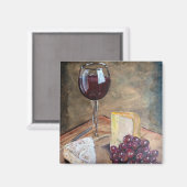 Wijn en kaas magneet (Voorkant / Achterkant)