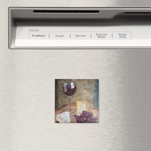 Wijn en kaas magneet (Insitu (Vaatwasser))