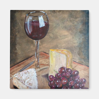 Wijn en kaas magneet