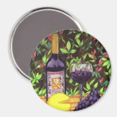 Wijn en kaas Magnet (Voorkant / Achterkant)