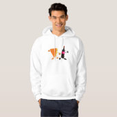 Wijn en kaas Mannen hoodie (Voorkant volledig)