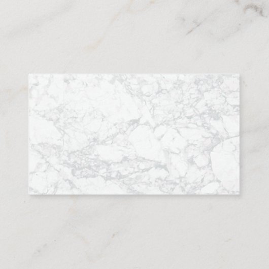 Wijn en kaas | Marmer met gestikt leer Visitekaartje (Achterkant)