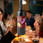 Wijn en kaas partij drinken doen decor wijn etiket