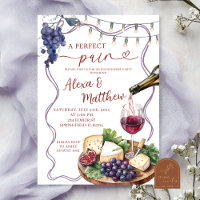 Wijn en kaas Perfect Pair Verloving Douche