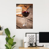Wijn en kaas poster (Thuiskantoor)