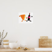 Wijn En Kaas Poster (Keuken)