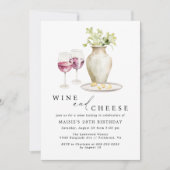 Wijn en kaas | Rode wijn proeven Volwassen Verjaar Kaart (Voorkant)