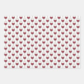 Wijn en kaas Rood wijn Glasbrie Cheese Wedge Inpakpapier Vel (Voorkant 3)