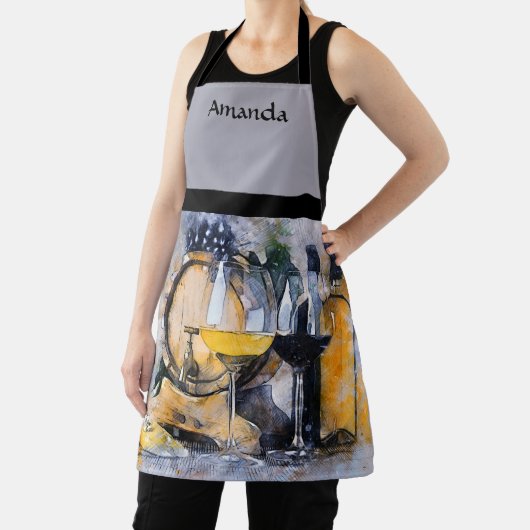 Wijn en kaas schort (Insitu)