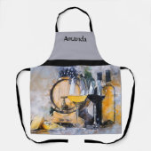 Wijn en kaas schort (Voorkant)