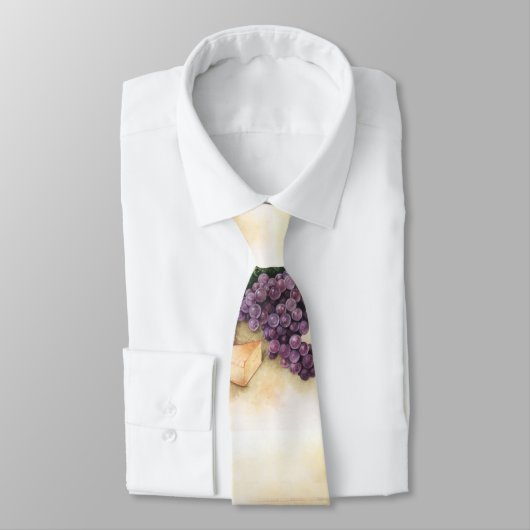 Wijn en kaas stropdas (Gebonden)