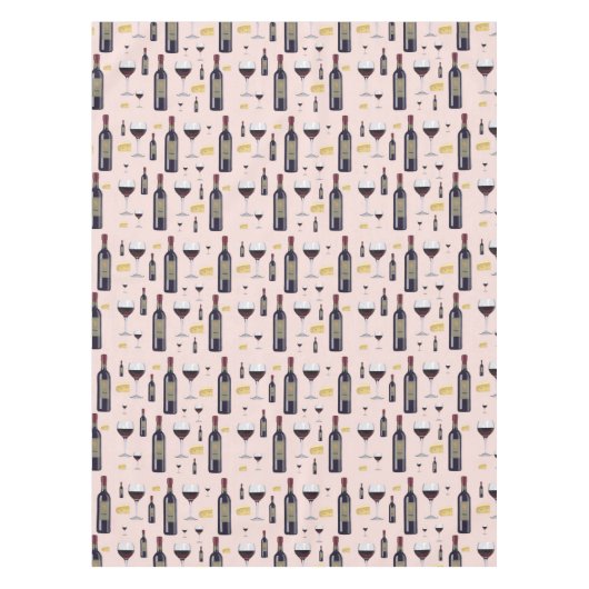 Wijn en kaas tafelkleed (Voorkant)