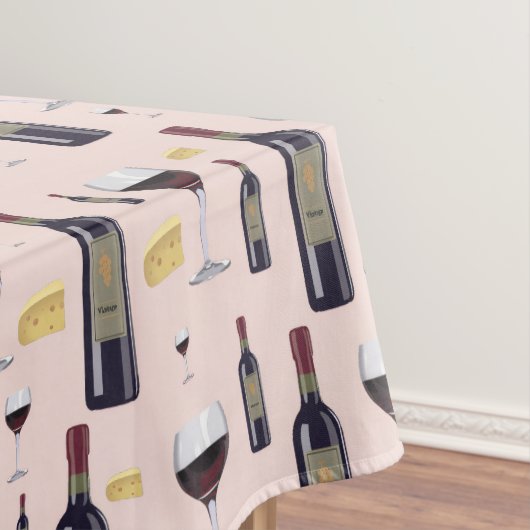 Wijn en kaas tafelkleed (Voorbeeld)