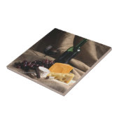 Wijn en kaas Tile Trivet Tegeltje (Zijkant)