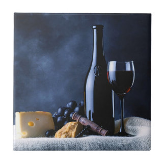 Wijn en kaas Tile Trivet Tegeltje