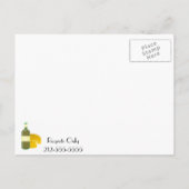 Wijn en kaas uitnodiging briefkaart (Achterkant)