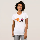 Wijn en kaas Vrouwen T-shirt (Voorkant volledig)