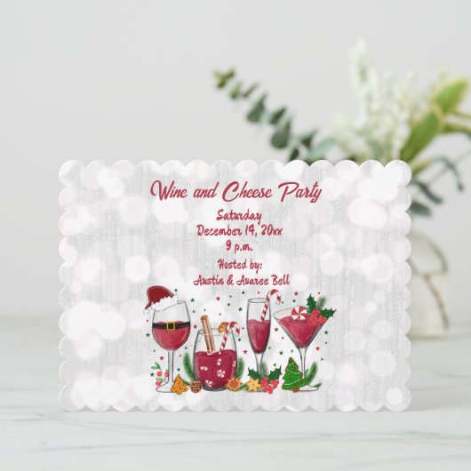 Wijn- en Kaasfeest Kaart (Staand voorkant)