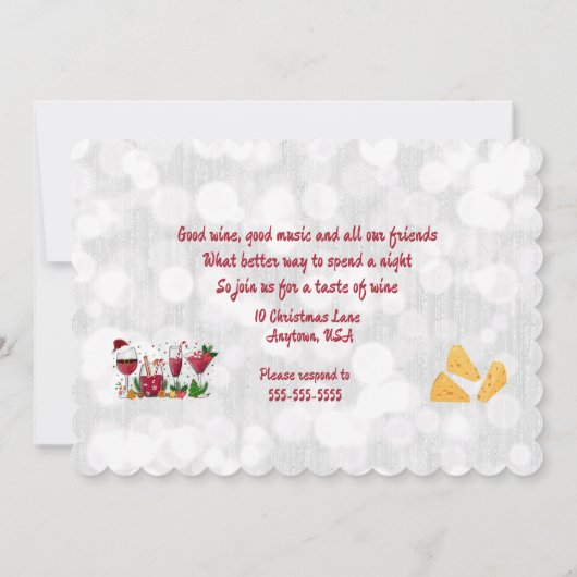 Wijn- en Kaasfeestje Kaart (Achterkant)