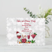 Wijn- en Kaasfeestje Kaart (Staand voorkant)