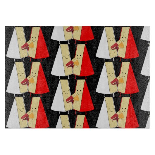 Wijn- en kaasliefhebbers snijplank (Voorkant)