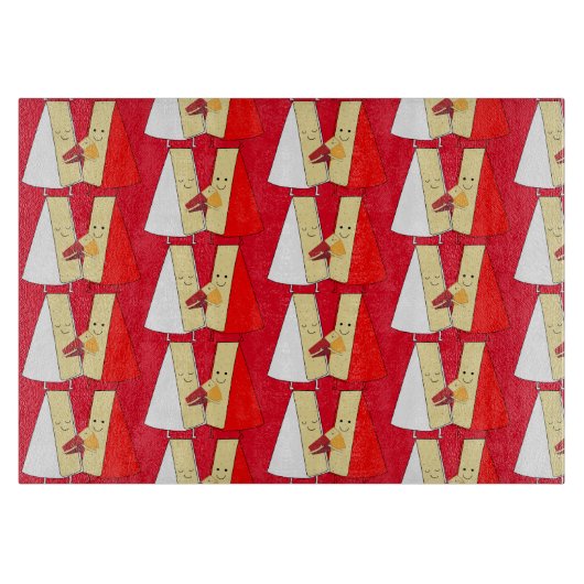 Wijn- en kaasliefhebbers snijplank (Voorkant)