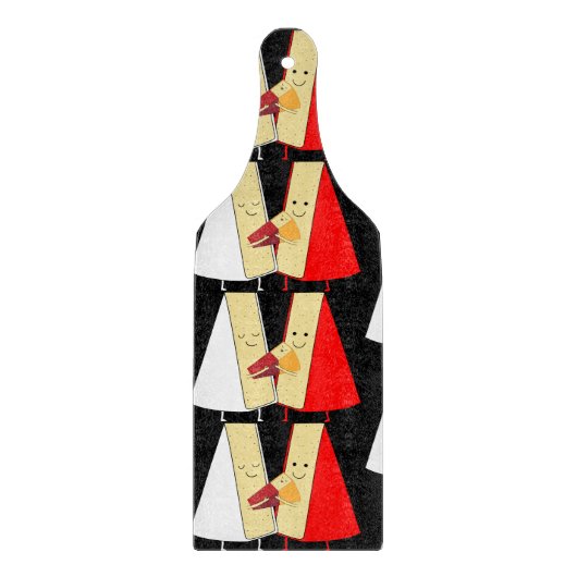 Wijn- en kaasliefhebbers snijplank (Voorkant)