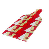 Wijn- en kaasliefhebbers snijplank (Hoek)