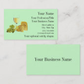 Wijn- en kaasontwerp-Visitekaartje Visitekaartje (Voorkant / Achterkant)