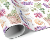 Wijn- en kaaspakpapier cadeaupapier (Rol Hoek)