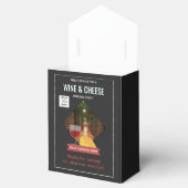 Wijn- en kaasparmolen toevoegen foto en logo bedankdoosjes (Geopend)