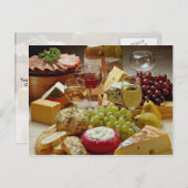 Wijn- en kaaspartij briefkaart (Voorkant / Achterkant)