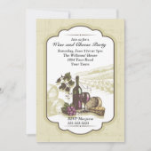 Wijn- en kaaspartij kaart (Voorkant)