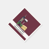 Wijn- en kaaspartij servetten (Hoek)