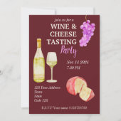 Wijn- en kaasproeverij kaart (Voorkant)