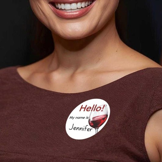 Wijn- en kaasproeverij ronde sticker