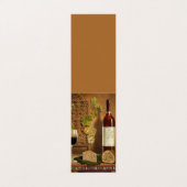 Wijn- en kaaswijnmakerij gevouwen visitekaartje (Buitenkant ongevouwen)