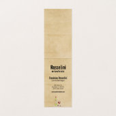 Wijn- en kaaswijnmakerij gevouwen visitekaartje (Binnenkant ongevouwen)