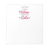 Wijn en katten notitieblok (Voorkant)