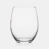 Wijn en katten wijnglas zonder voet (Links)