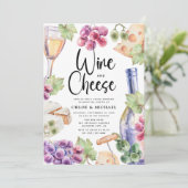 Wijn- en kauwgietijzer Housewarming Party Kaart (Staand voorkant)