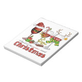 Wijn en kerst notitieblok (Linkerzijde)