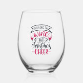 Wijn- en kerstgerei wijnglas zonder voet (Voorkant)